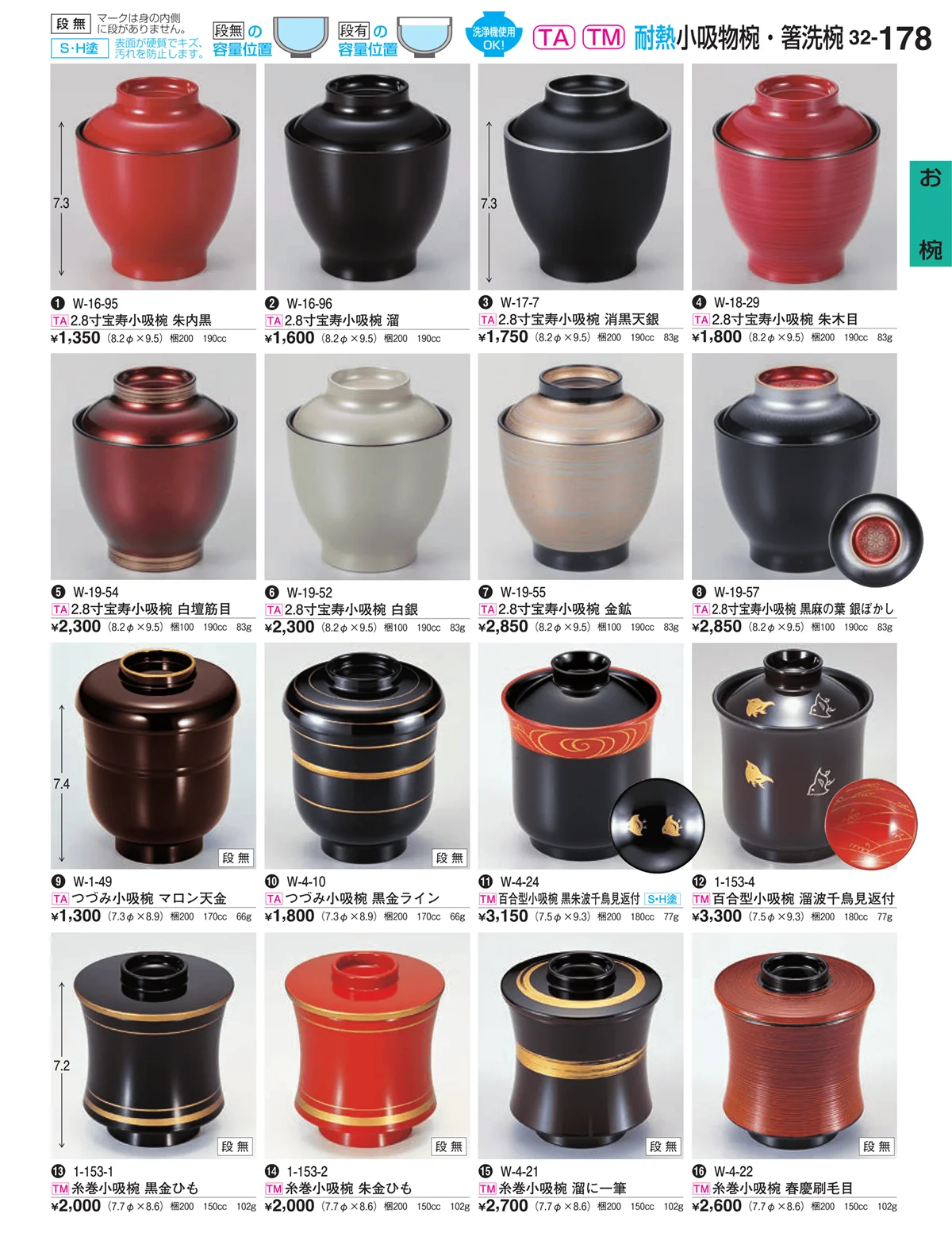 割烹漆器vol.32・ページ番号178・お椀