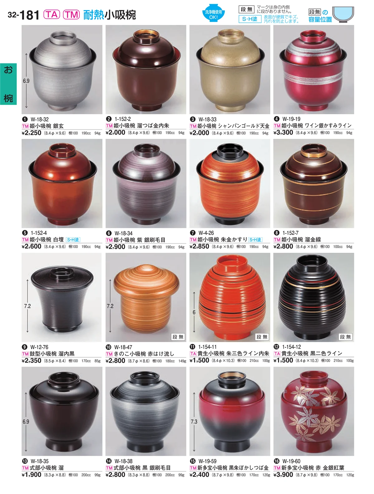 割烹漆器vol.32・ページ番号181・お椀