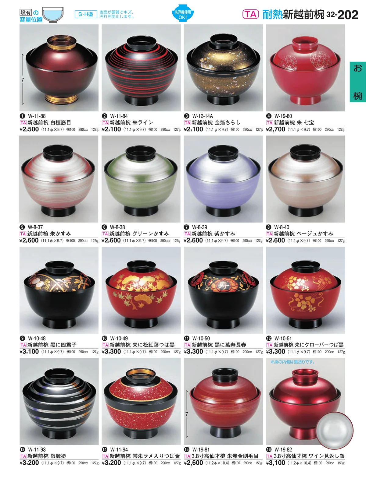 割烹漆器vol.32・ページ番号202・お椀