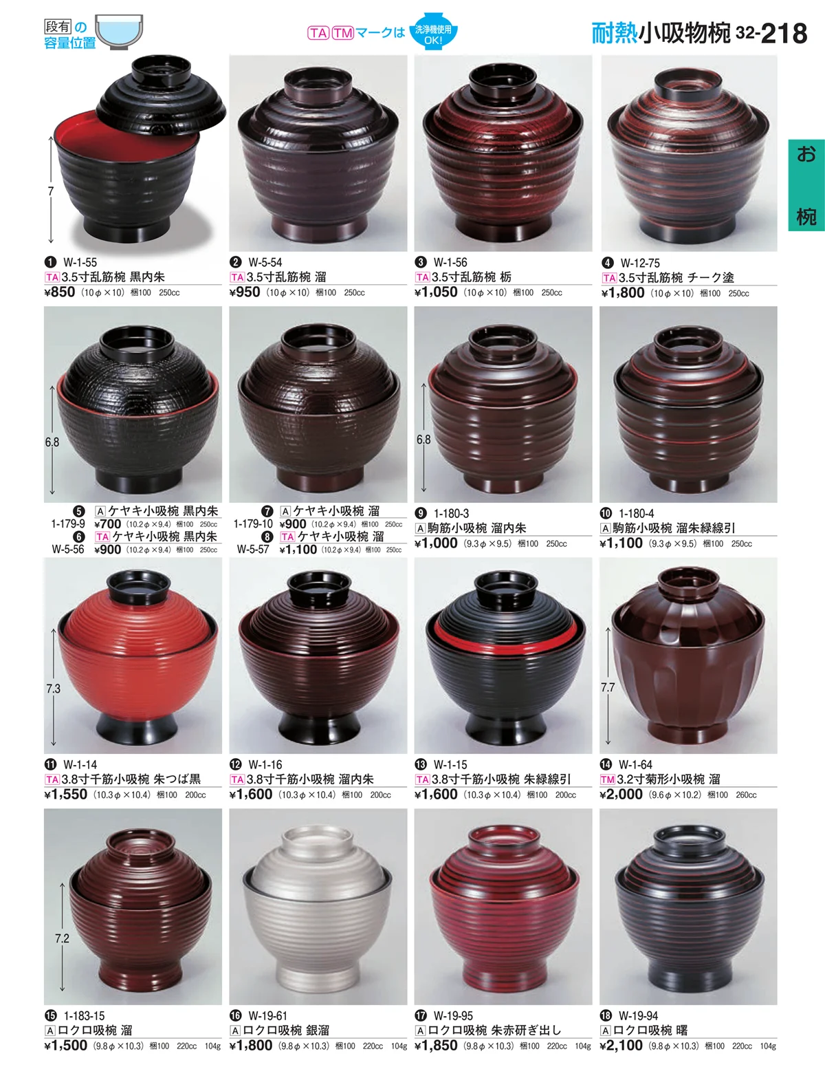 割烹漆器vol.32・ページ番号218・お椀