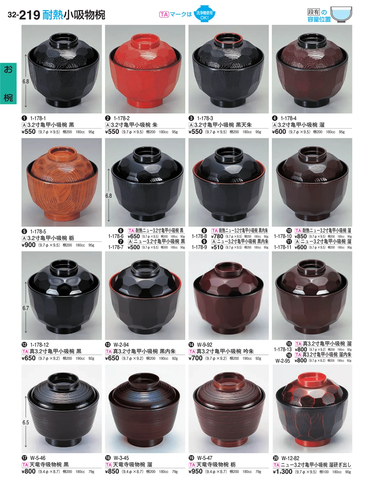 割烹漆器vol.32・ページ番号219・お椀