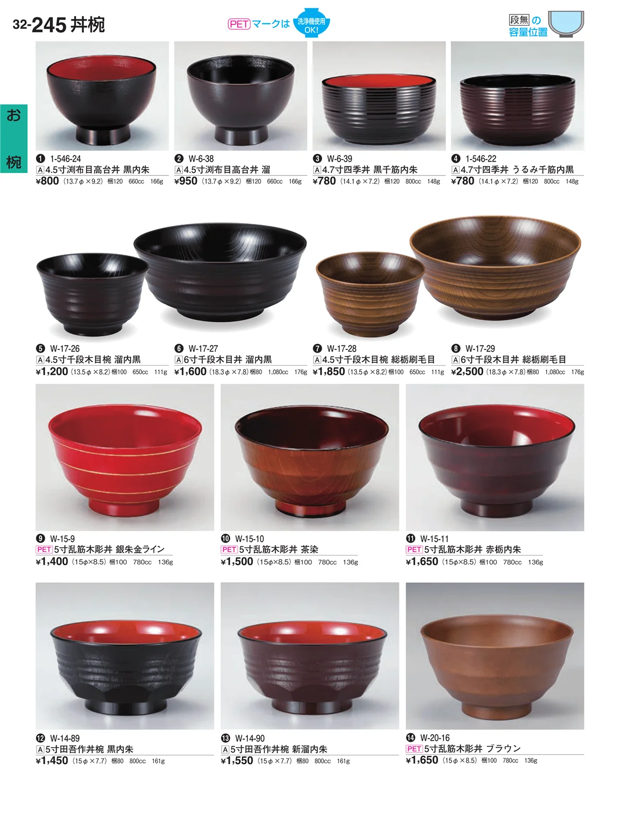 割烹漆器vol.32・ページ番号245・お椀