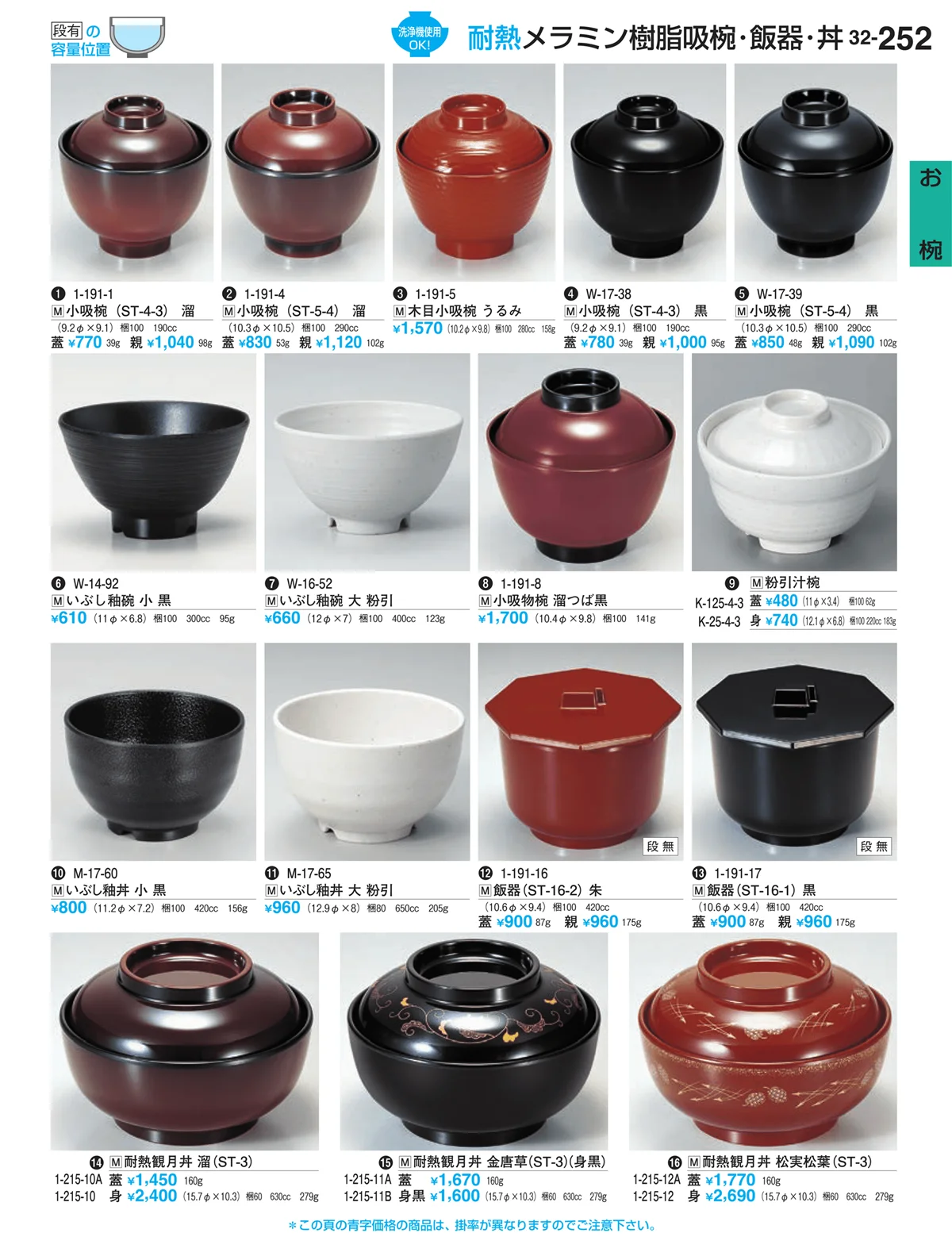割烹漆器vol.32・ページ番号252・お椀