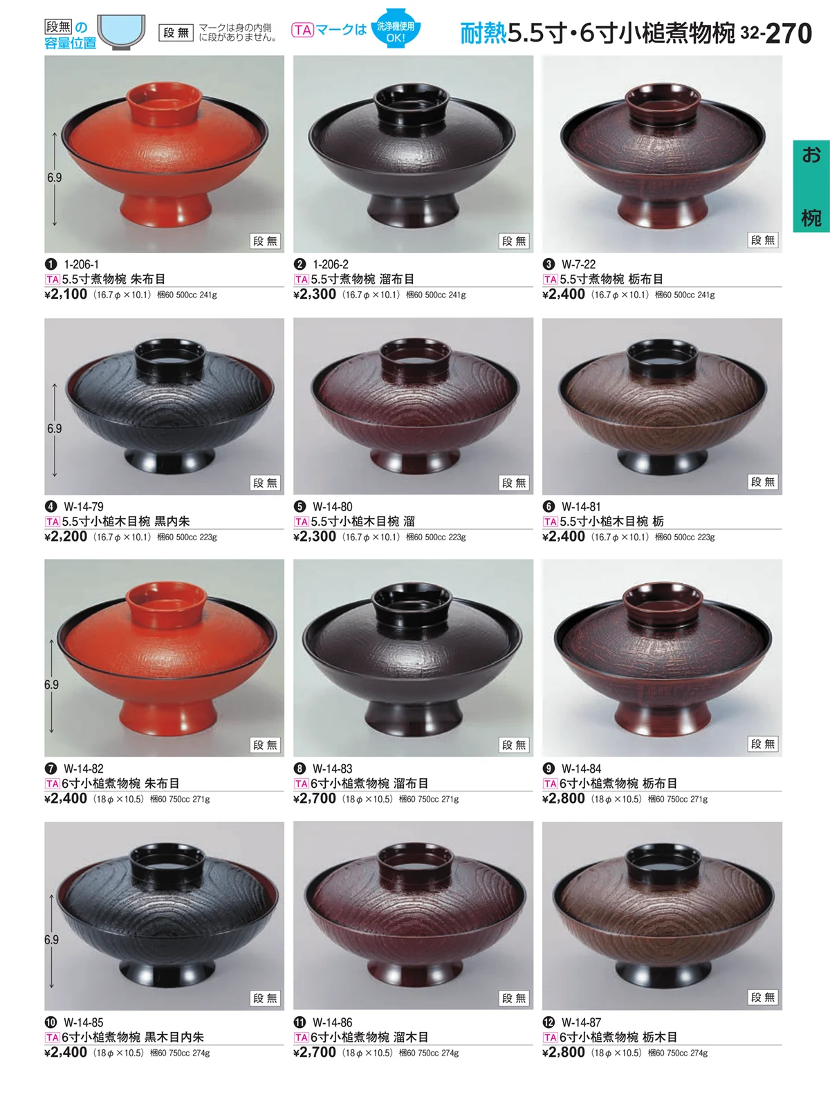 割烹漆器vol.32・ページ番号270・お椀