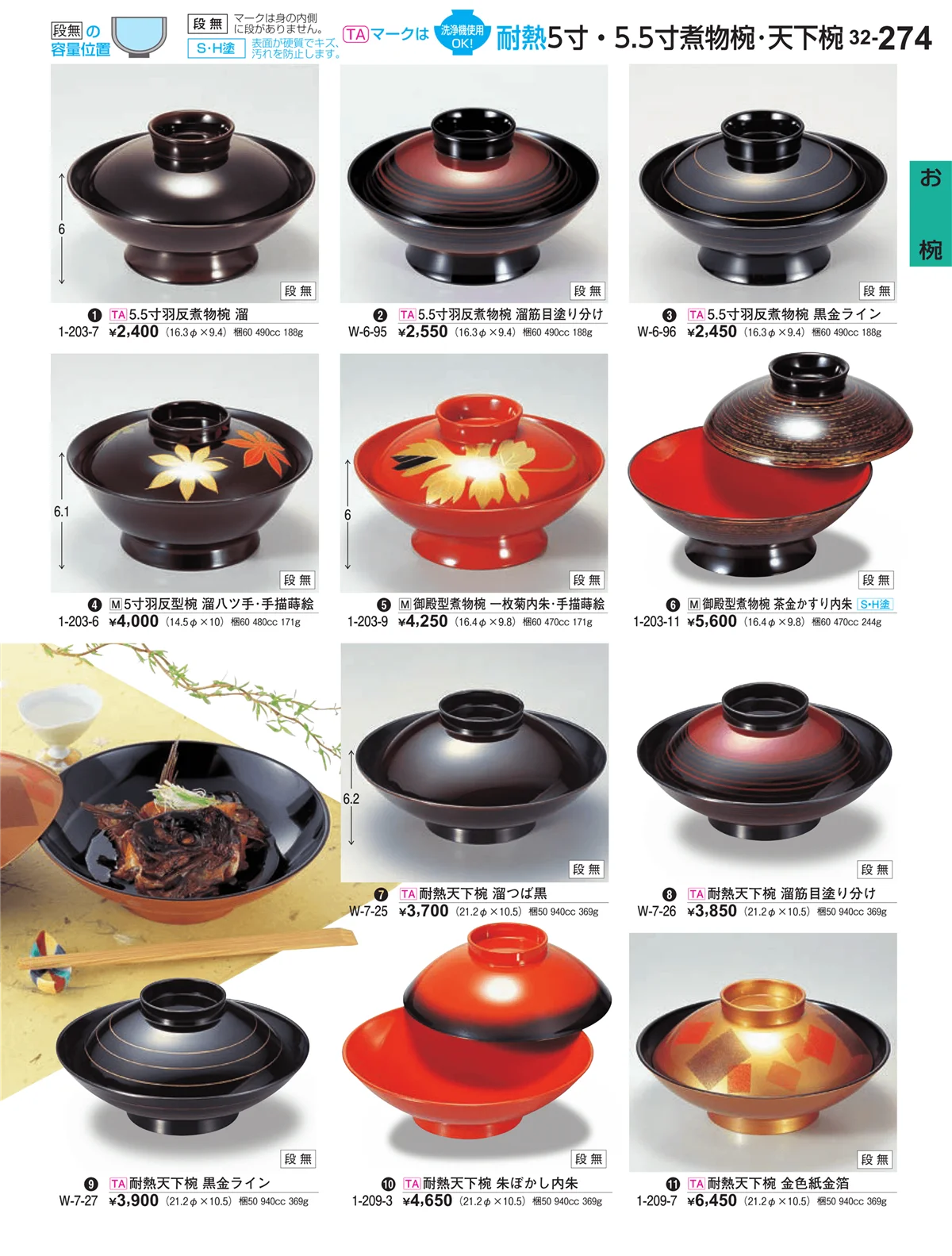 割烹漆器vol.32・ページ番号274・お椀