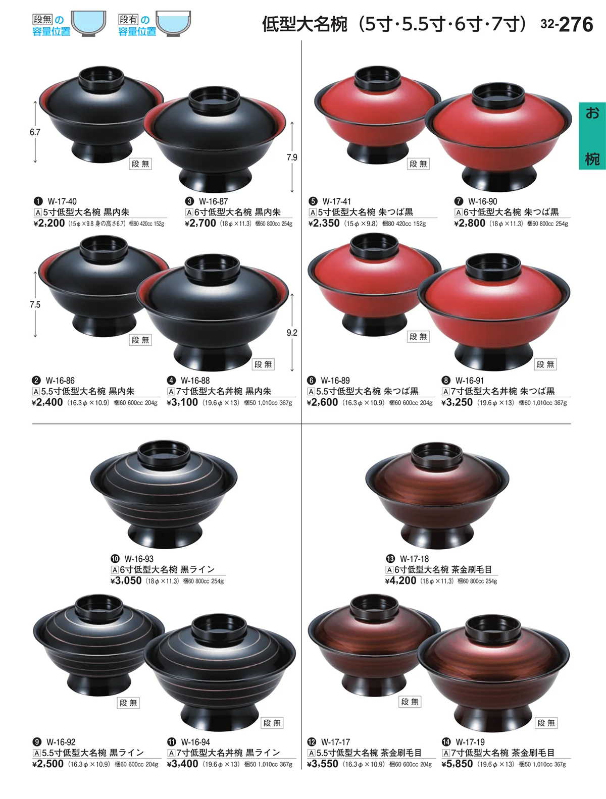 割烹漆器vol.32・ページ番号276・お椀
