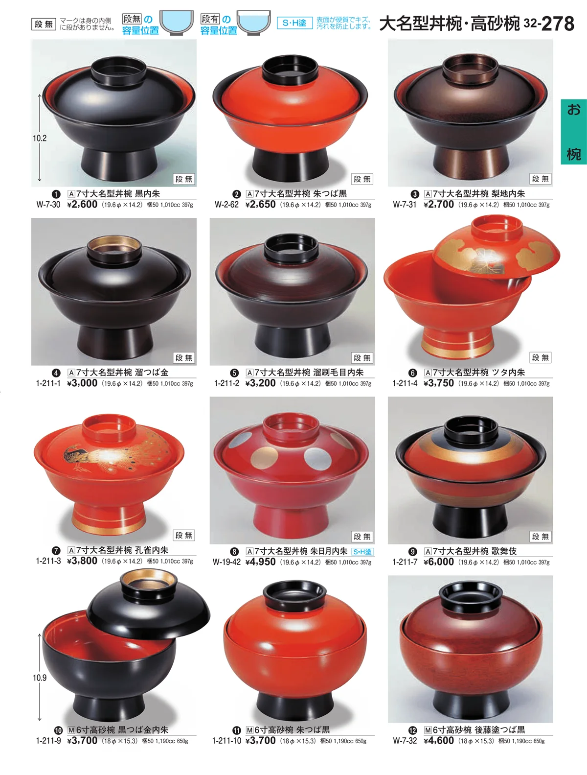 割烹漆器vol.32・ページ番号278・お椀