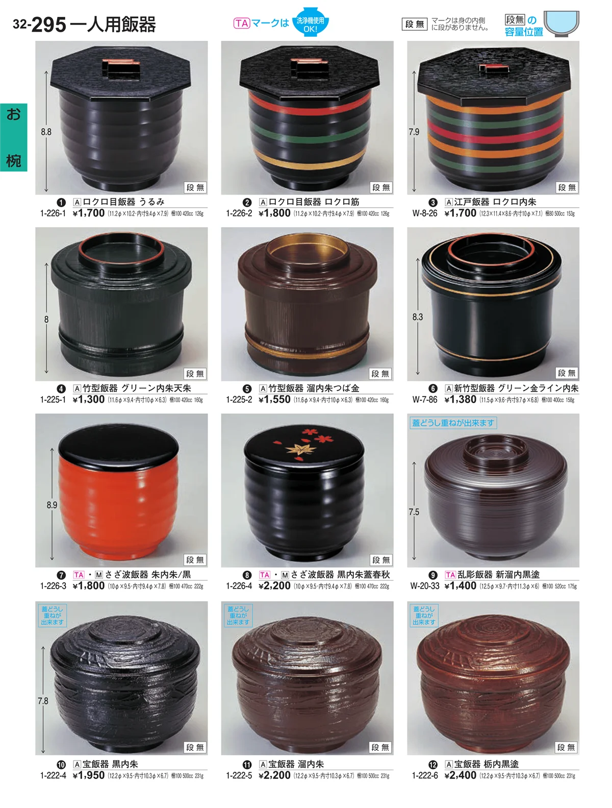 割烹漆器vol.32・ページ番号295・お椀
