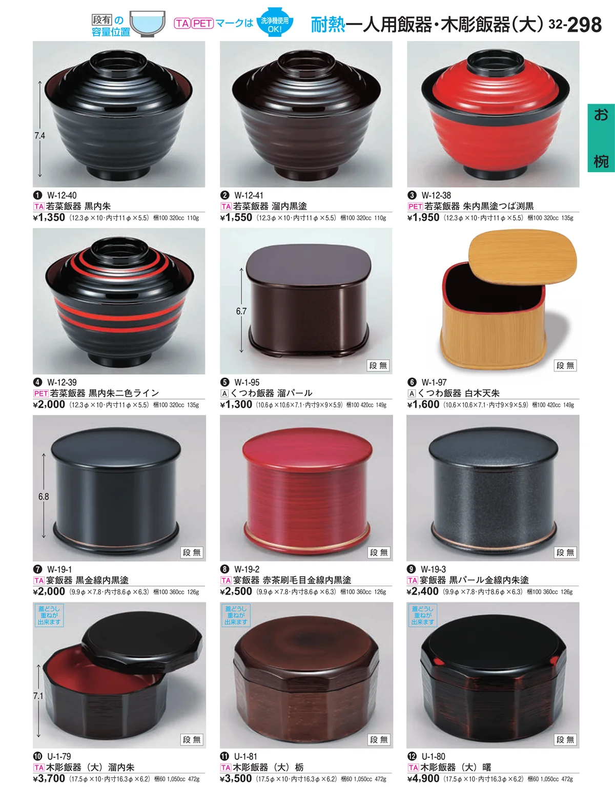 割烹漆器vol.32・ページ番号298・お椀