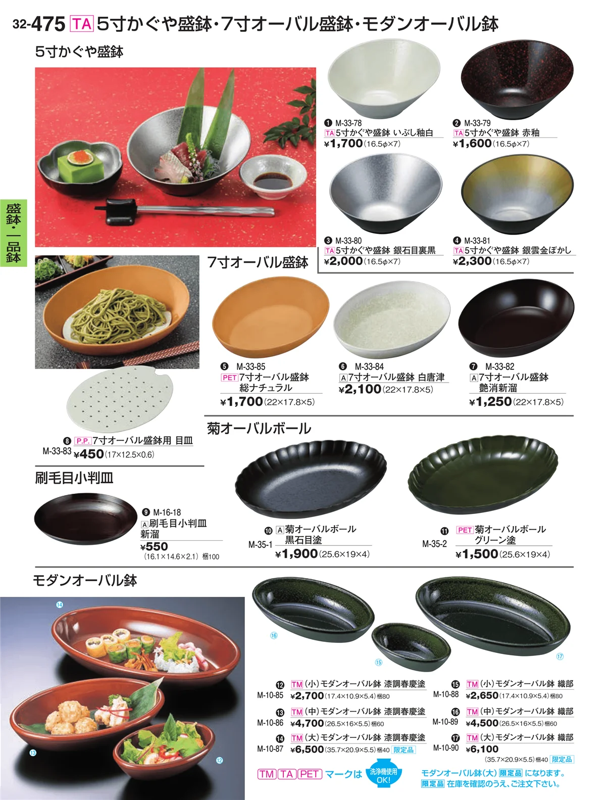割烹漆器vol.32・ページ番号475・盛鉢・一品鉢