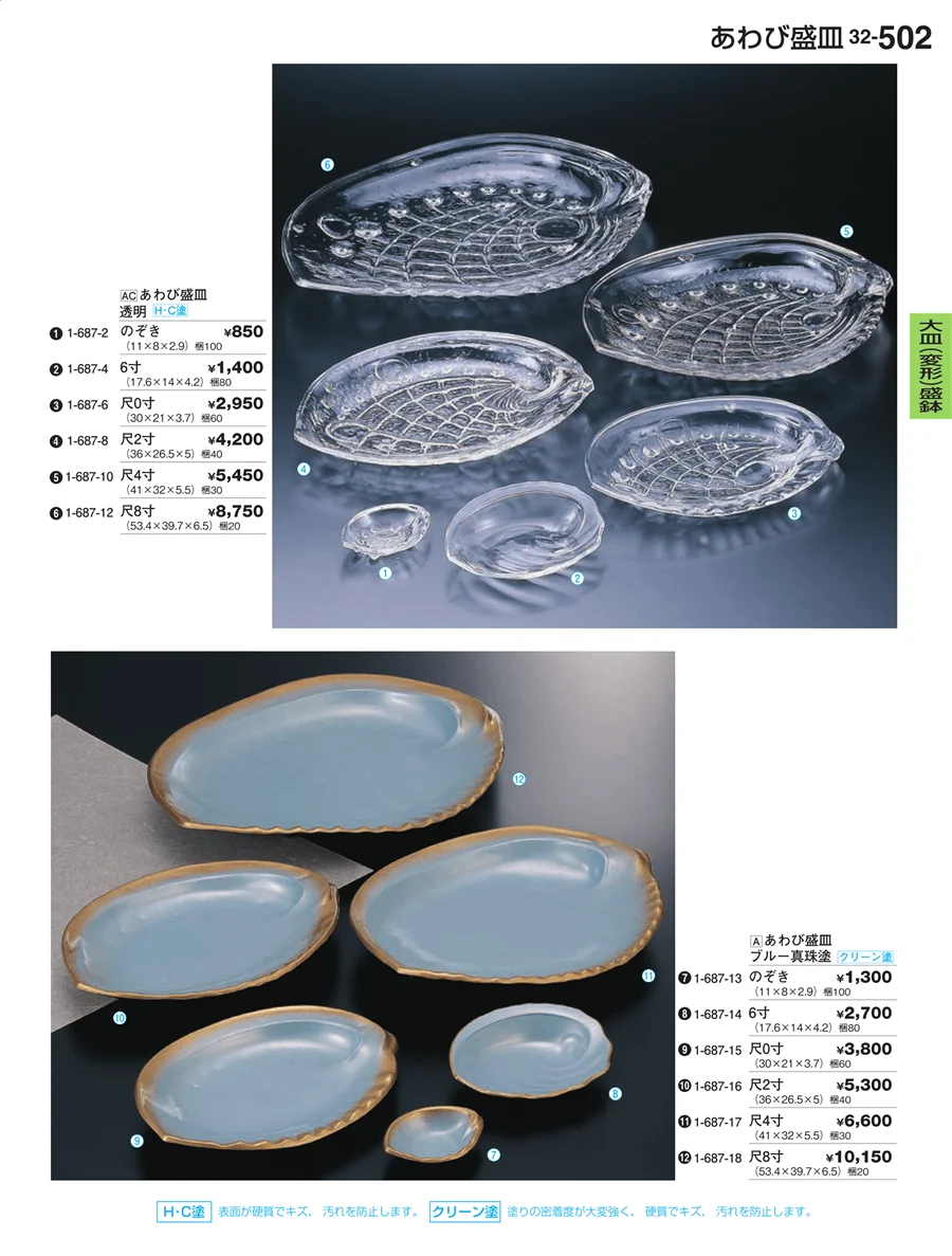 大皿（変形）盛鉢 ページ502