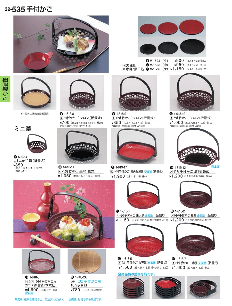 樹脂製かご ページ535