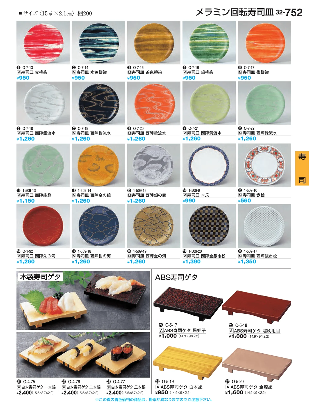 割烹漆器vol.32・ページ番号752・寿司