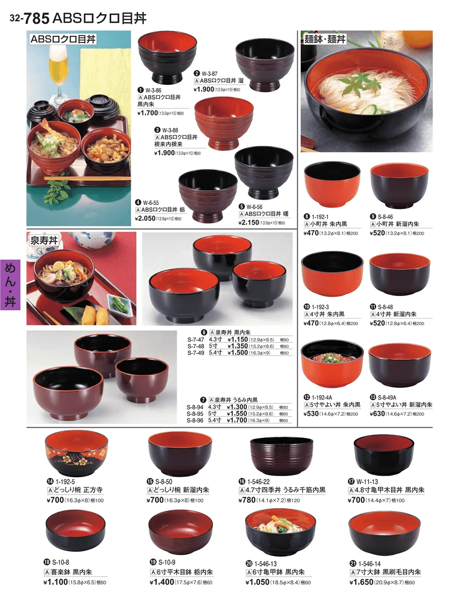 めん・丼 ページ785