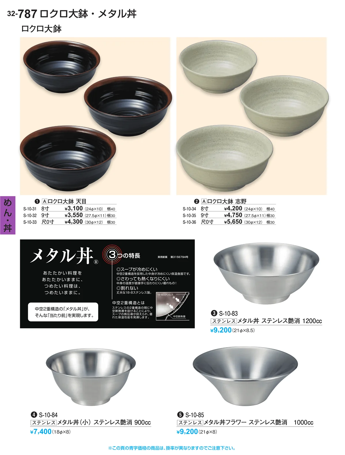 割烹漆器vol.32・ページ番号787・めん・丼
