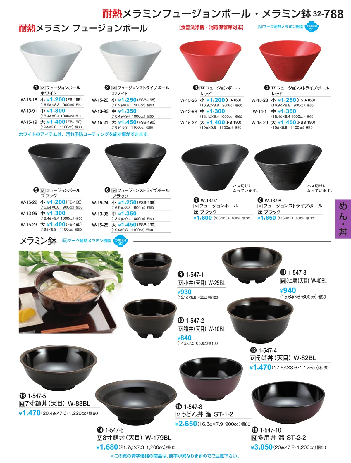 割烹漆器vol.32・ページ番号788・めん・丼