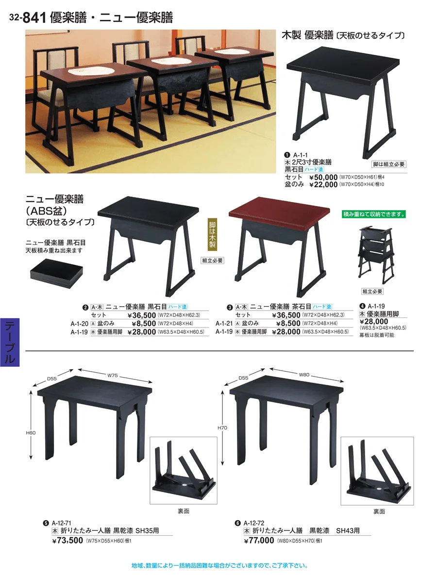 テーブル ページ841