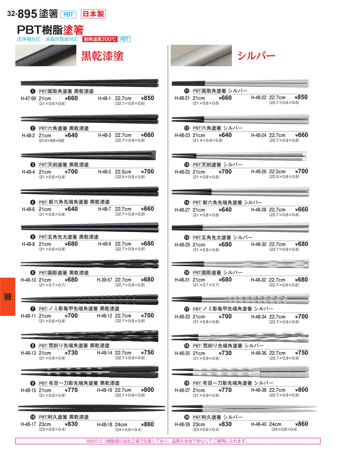 割烹漆器vol.32・ページ番号895・箸