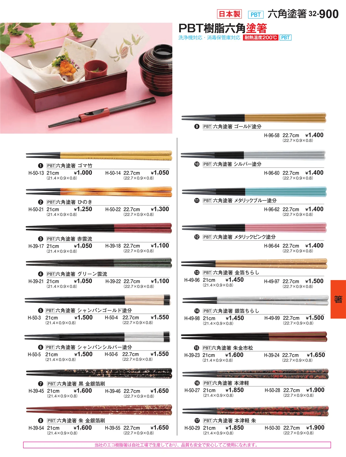割烹漆器vol.32・ページ番号900・箸