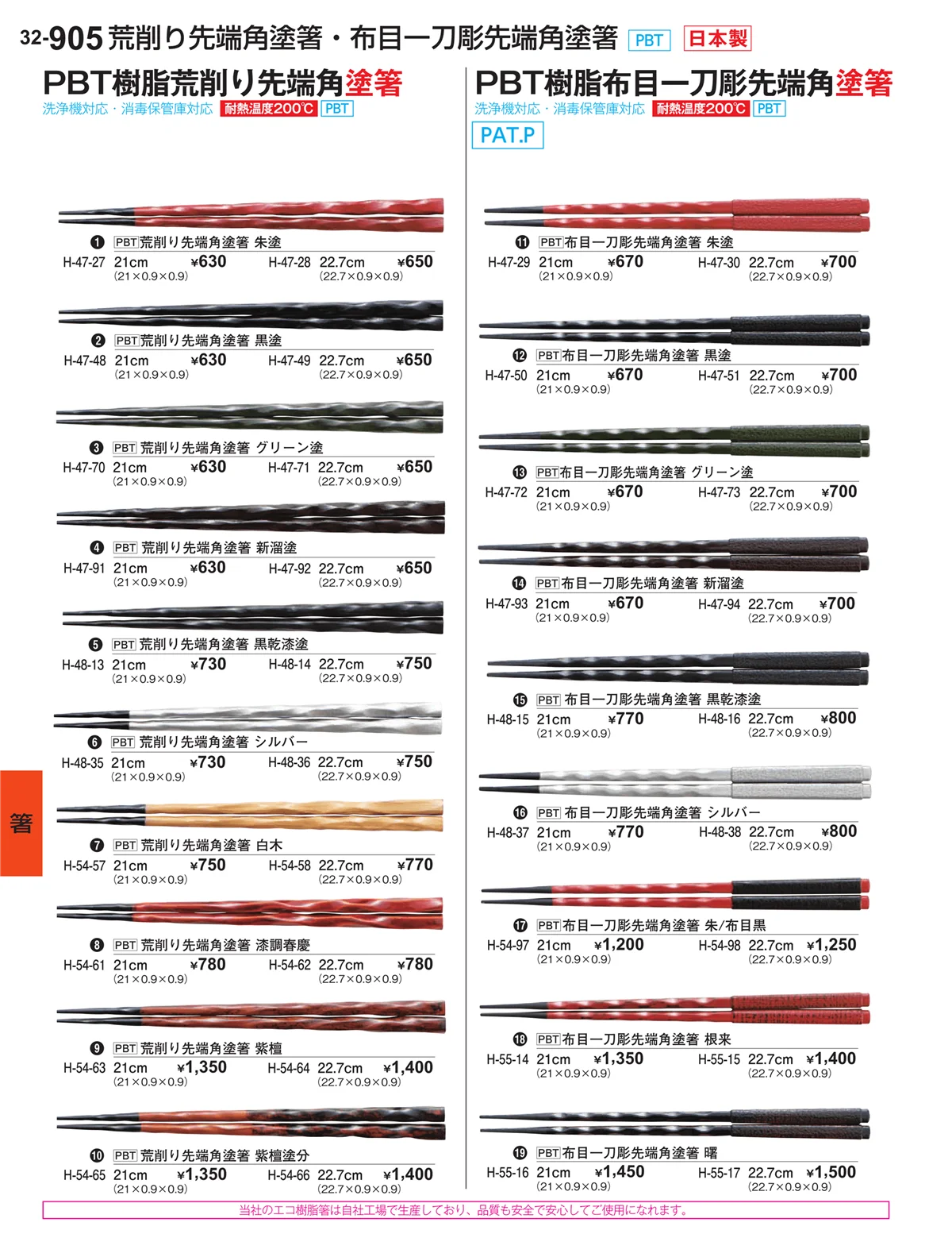 割烹漆器vol.32・ページ番号905・箸