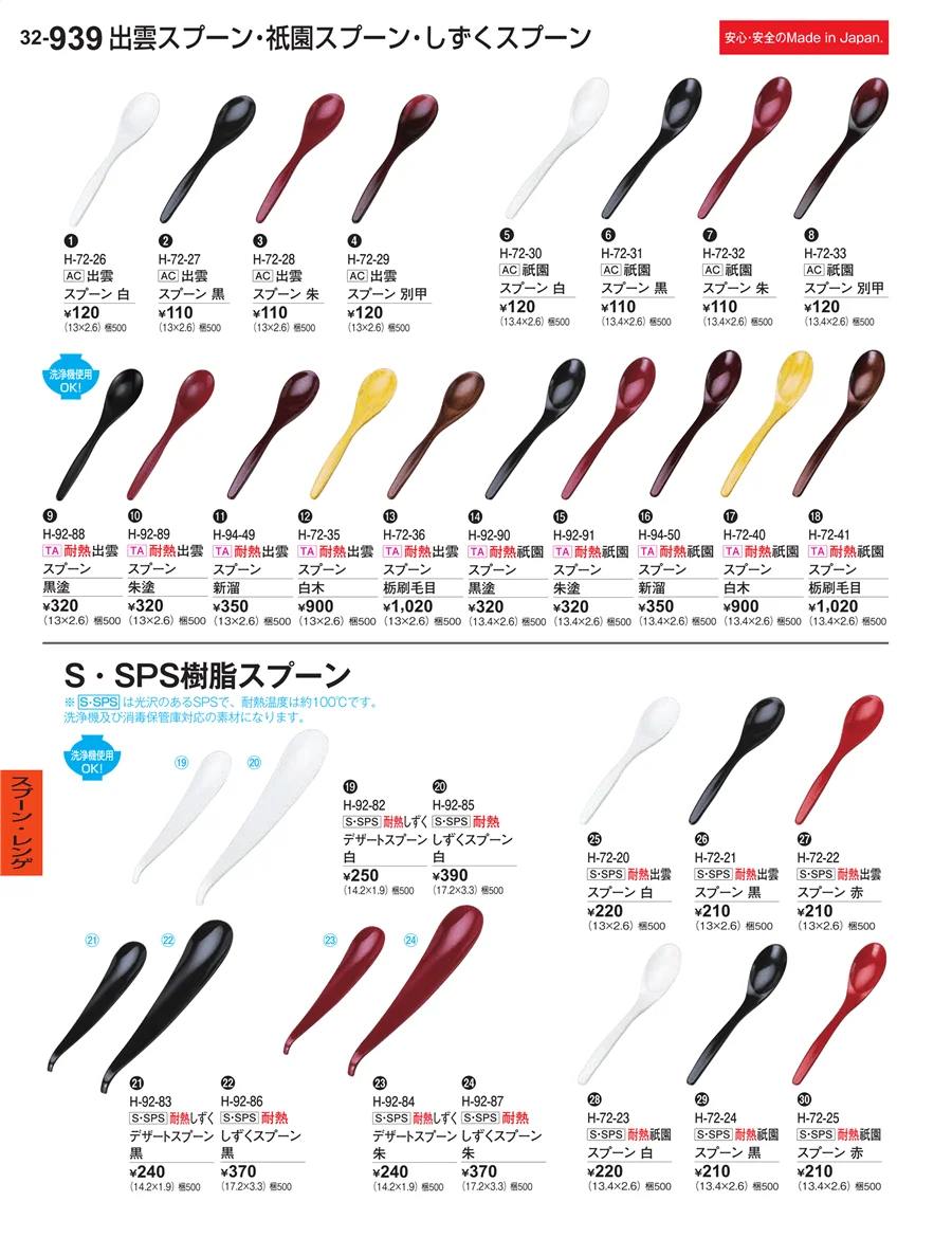 スプーン・レンゲ ページ939