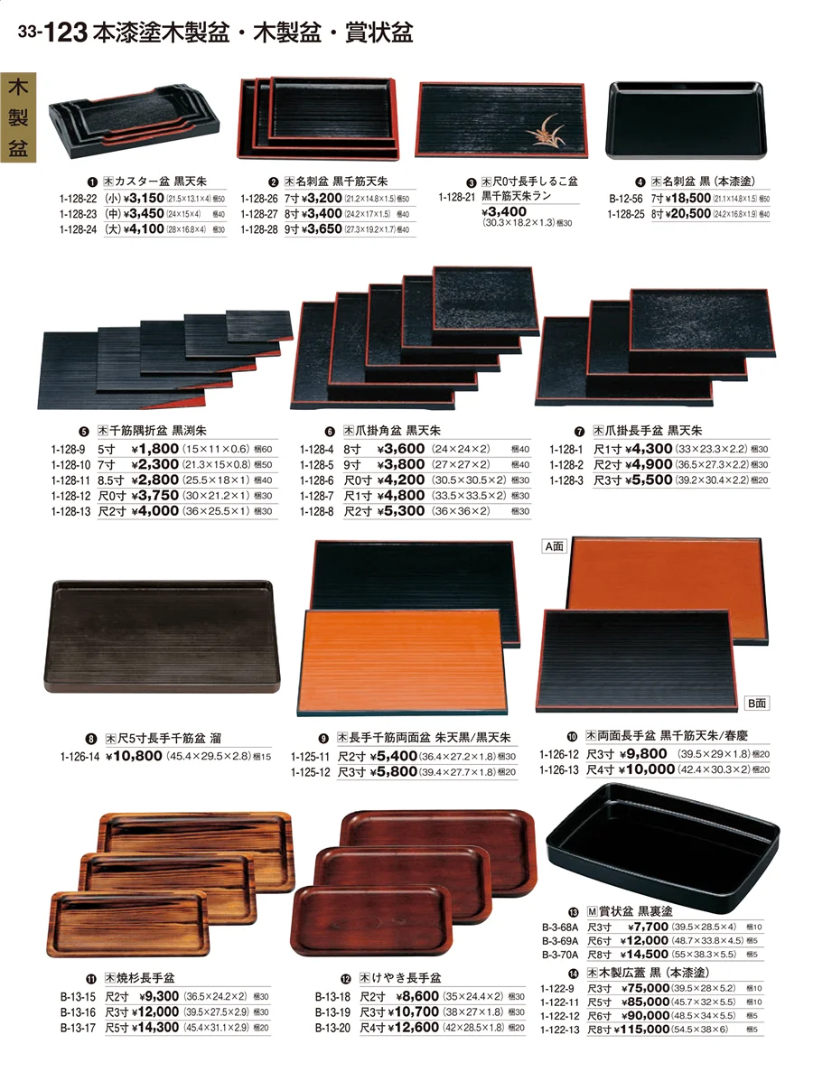 木製盆 ページ123