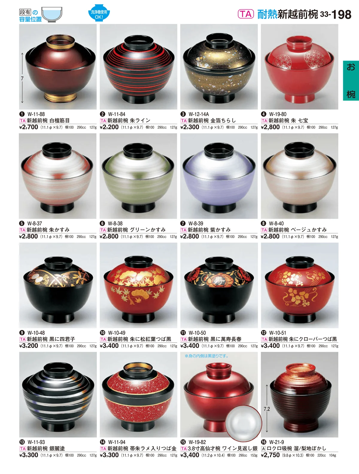 割烹漆器vol.33・ページ番号198・お椀