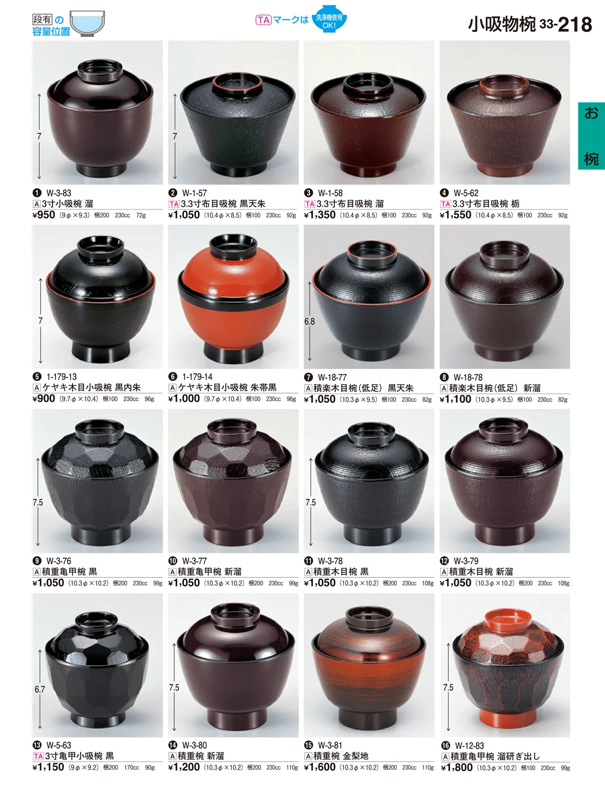 割烹漆器vol.33・ページ番号218・お椀