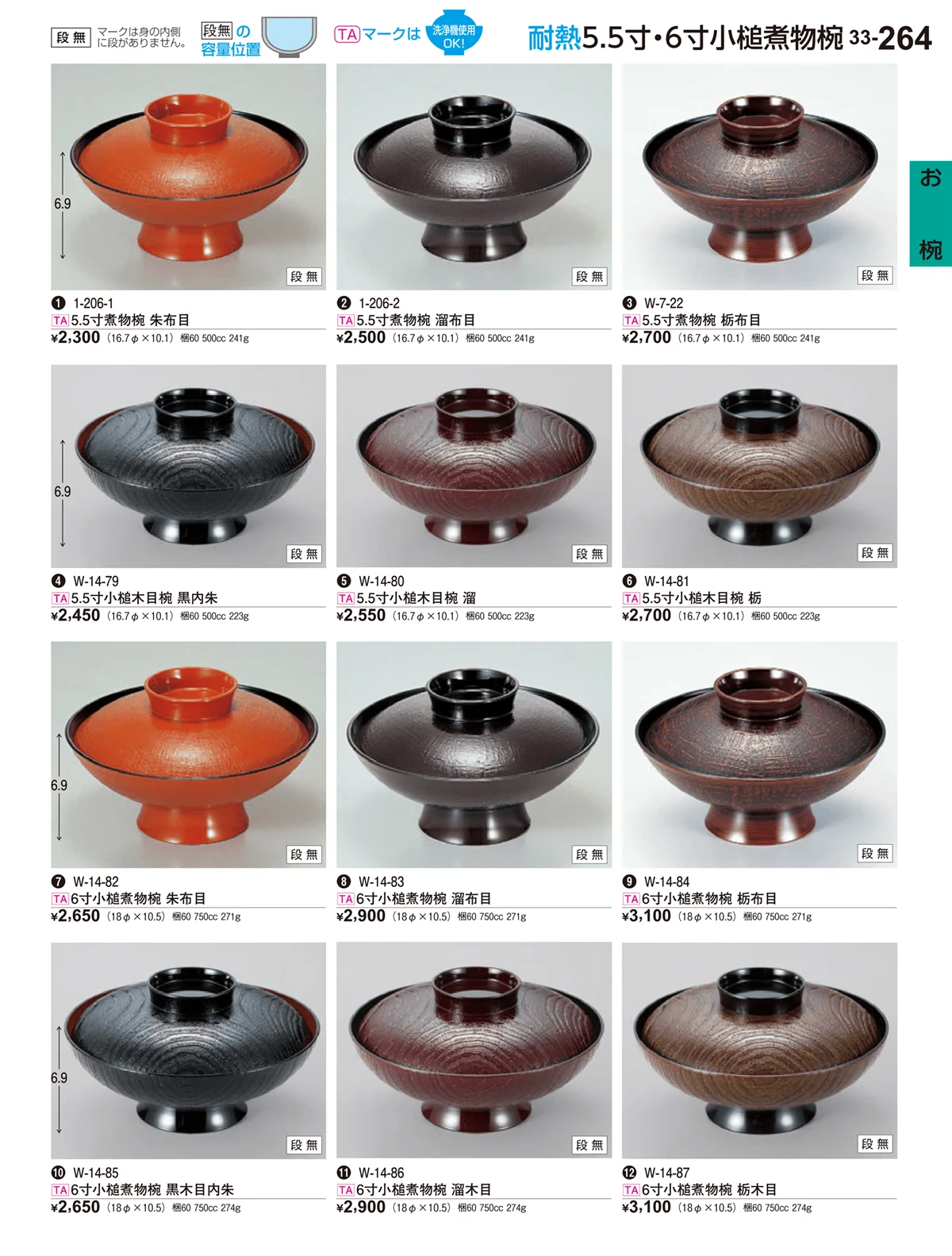 割烹漆器vol.33・ページ番号264・お椀