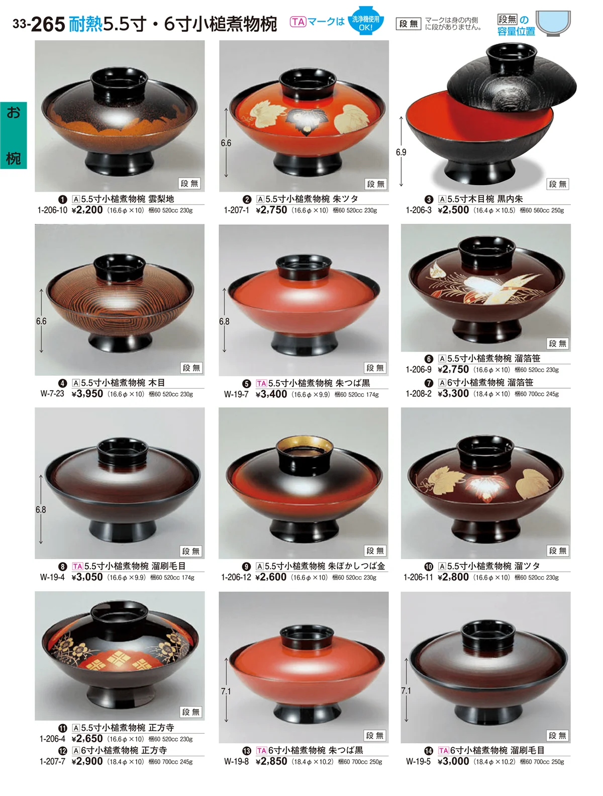 割烹漆器vol.33・ページ番号265・お椀