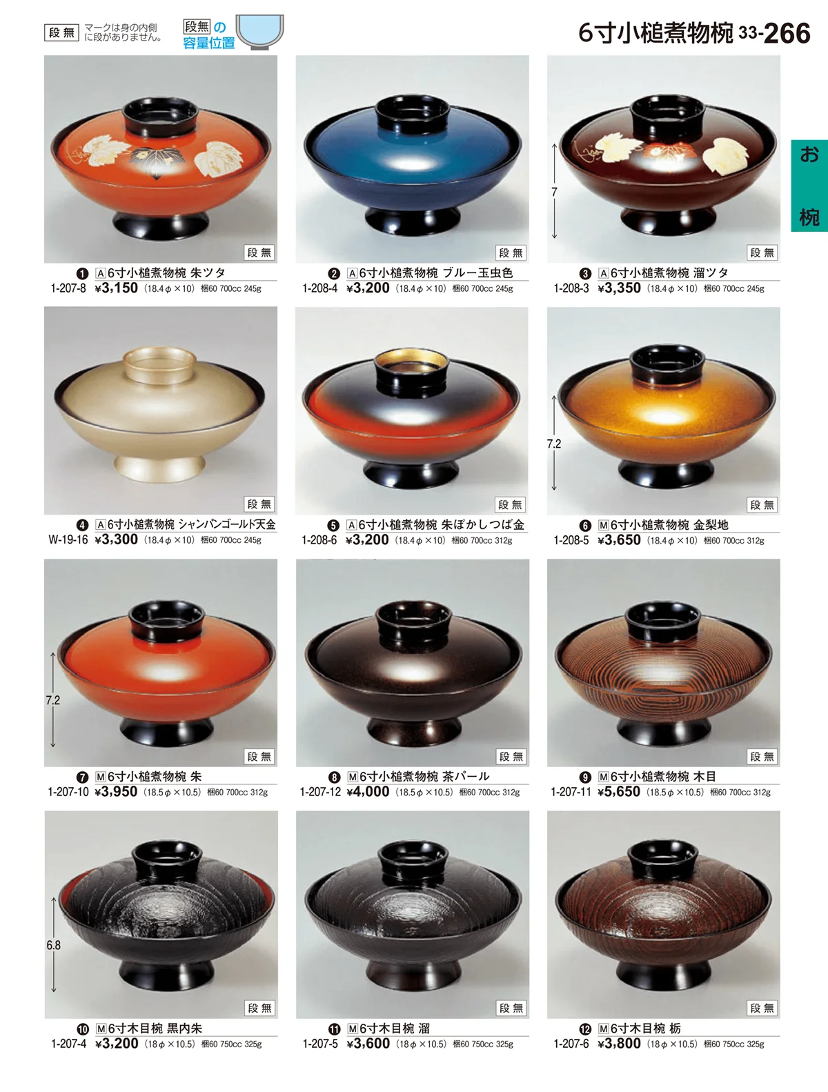 割烹漆器vol.33・ページ番号266・お椀