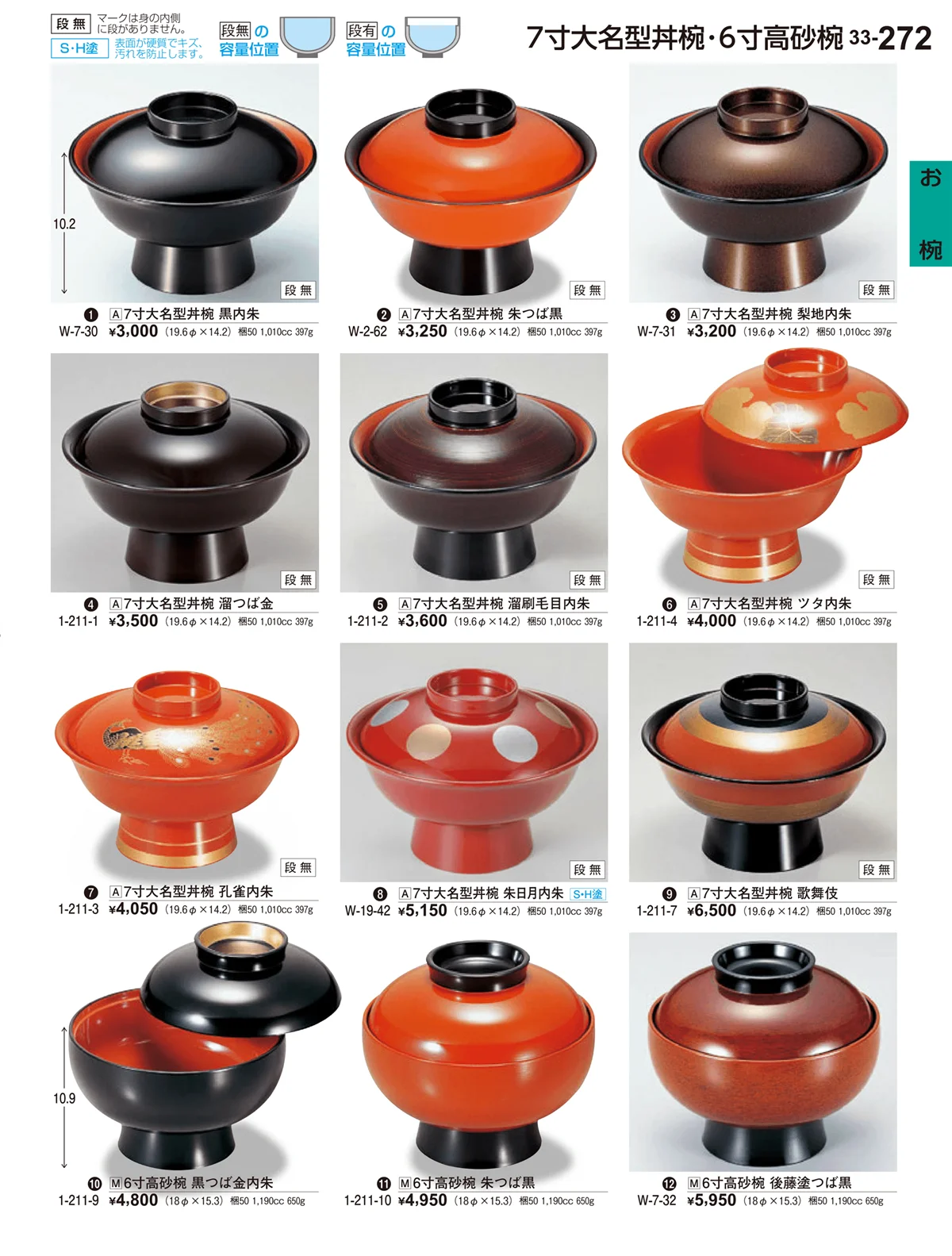 割烹漆器vol.33・ページ番号272・お椀