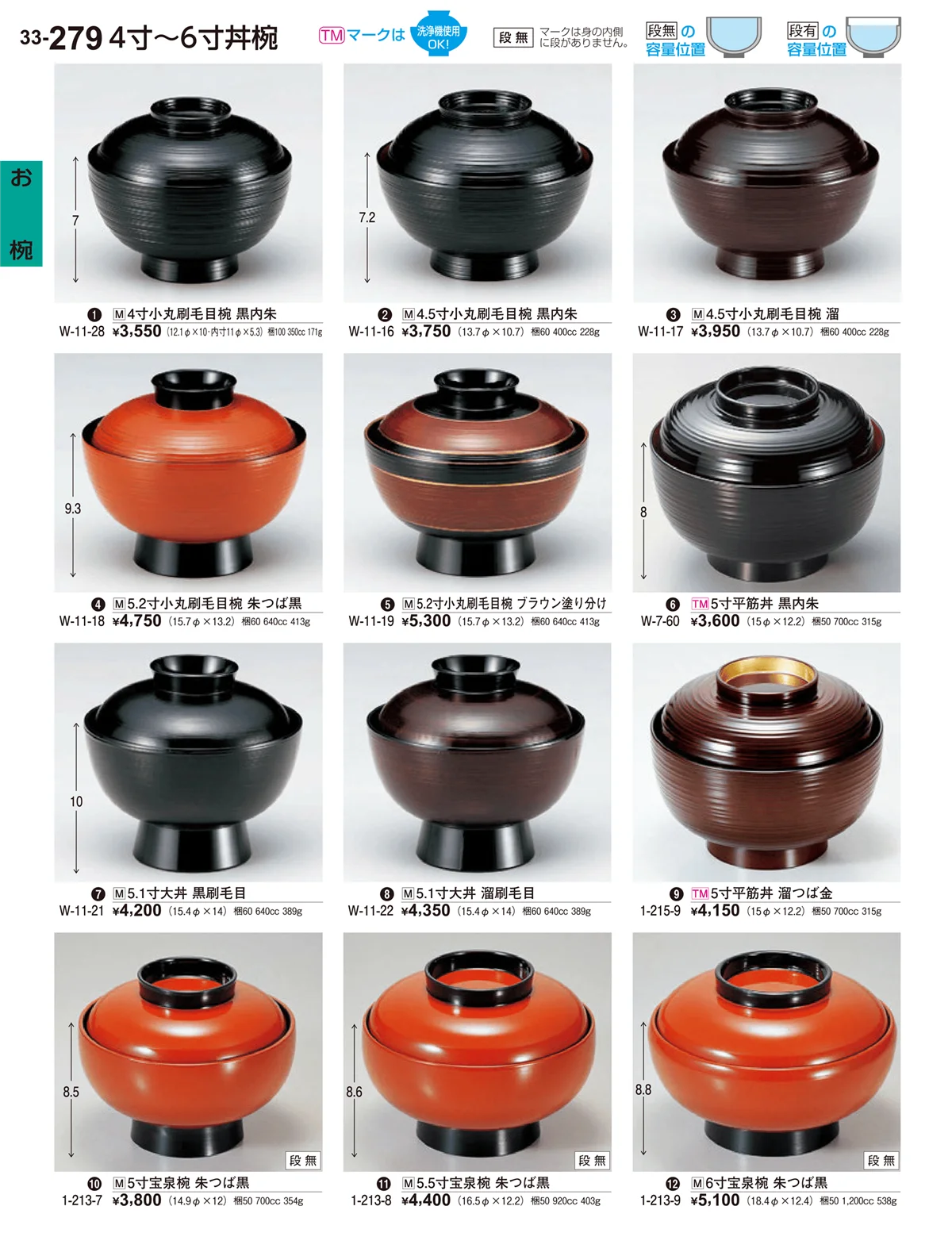 割烹漆器vol.33・ページ番号279・お椀