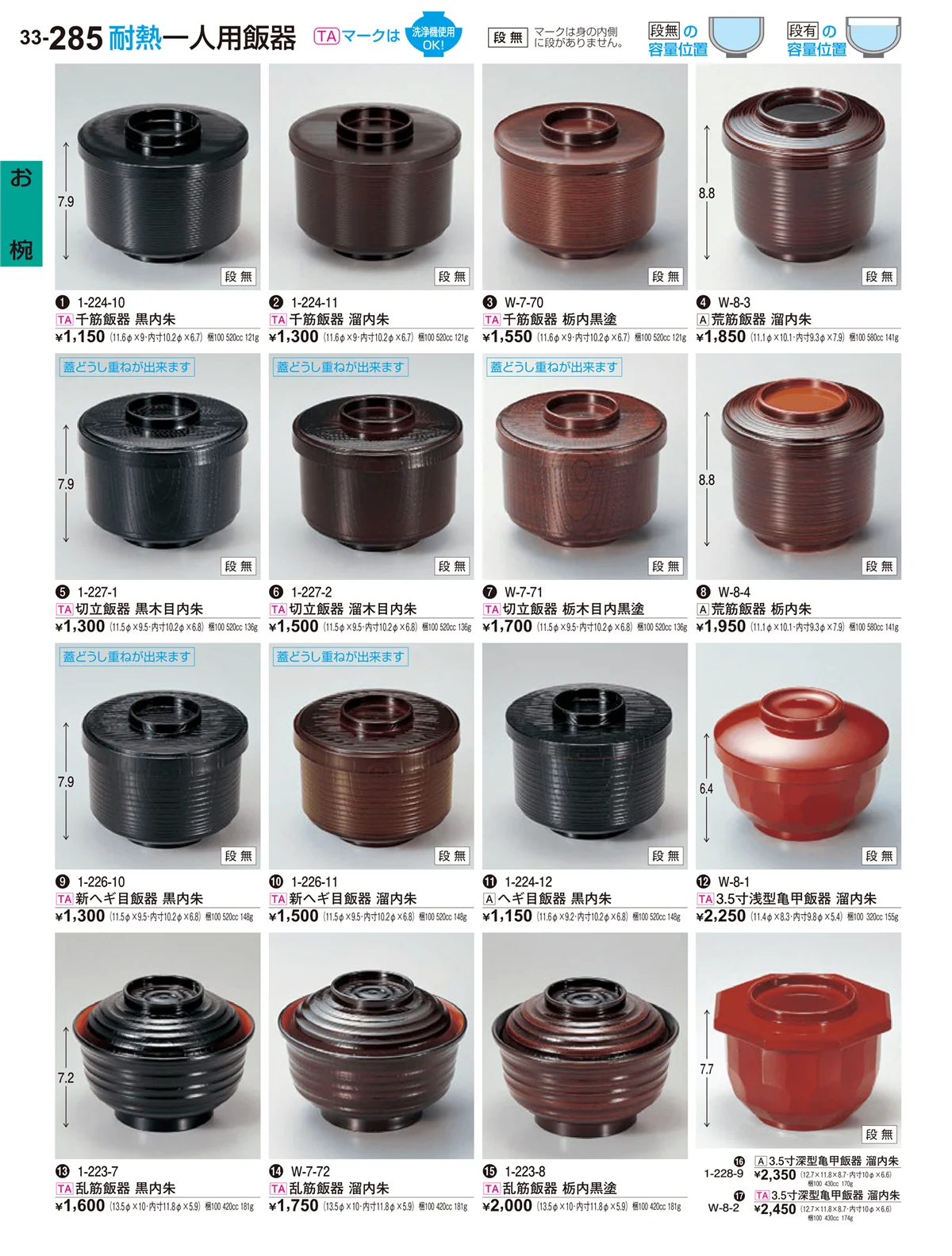 割烹漆器vol.33・ページ番号285・お椀