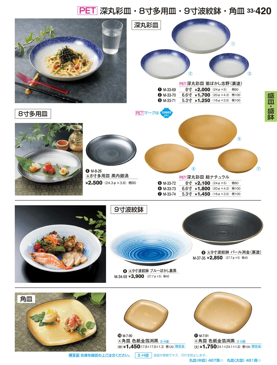 盛皿・盛鉢 ページ420