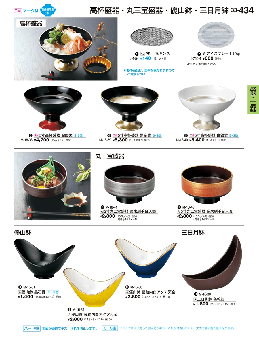 盛器・一品鉢 ページ434
