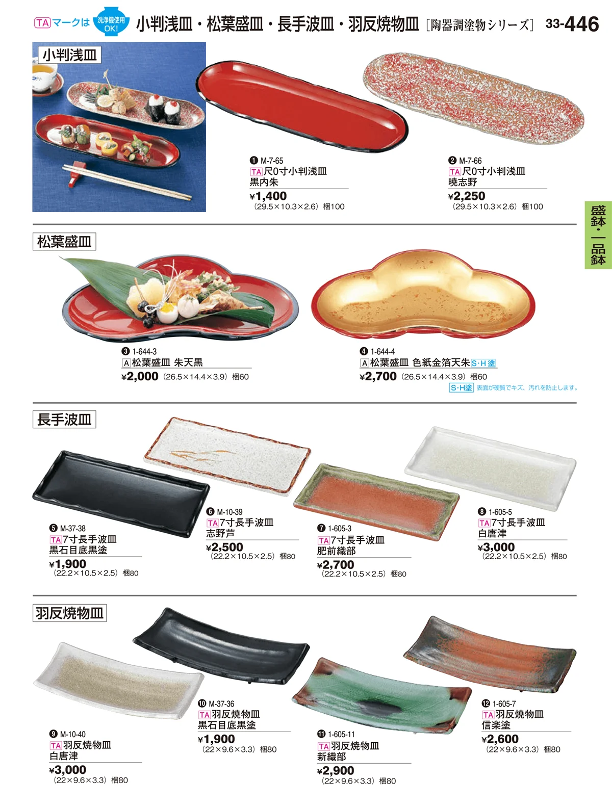 割烹漆器vol.33・ページ番号446・盛鉢・一品鉢