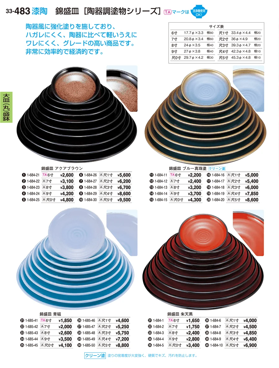 大皿（丸）盛鉢 ページ483