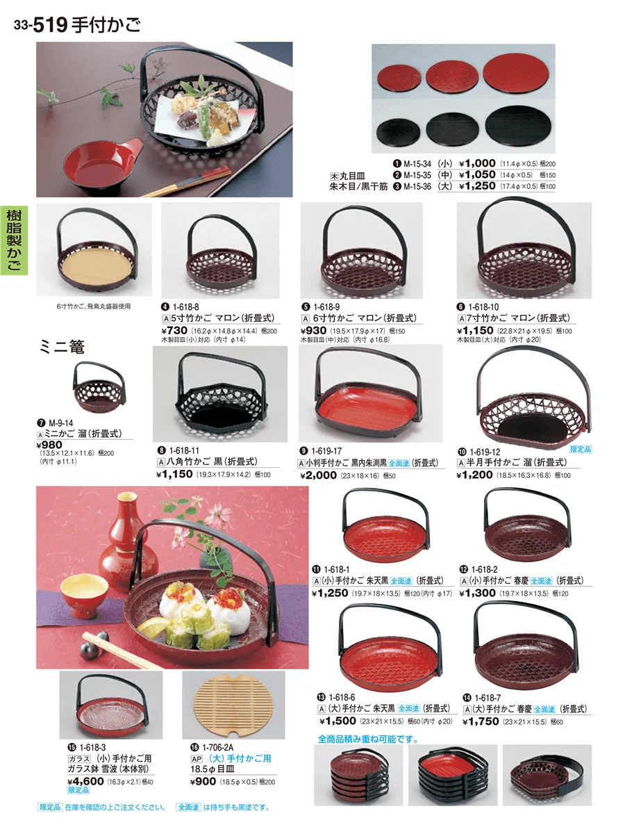 樹脂製かご ページ519