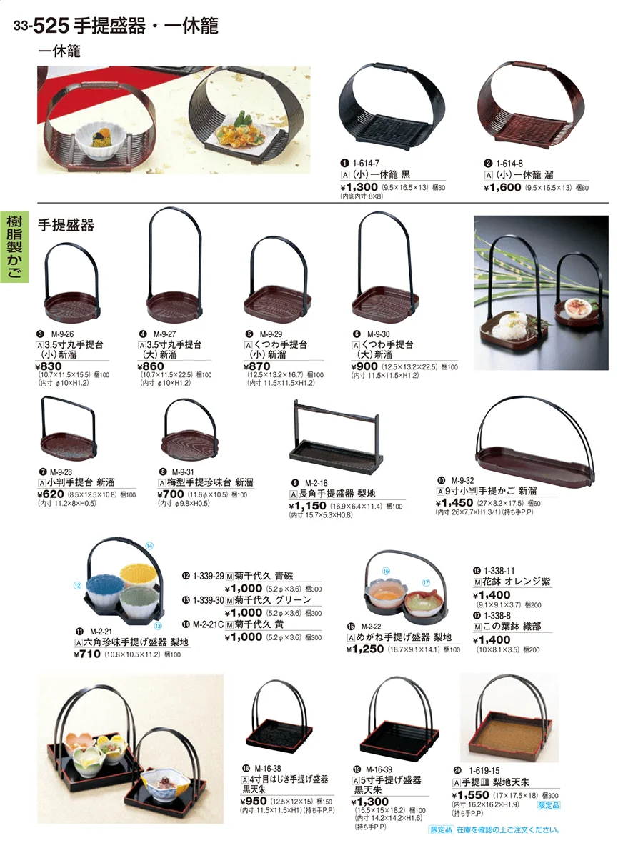 樹脂製かご ページ525