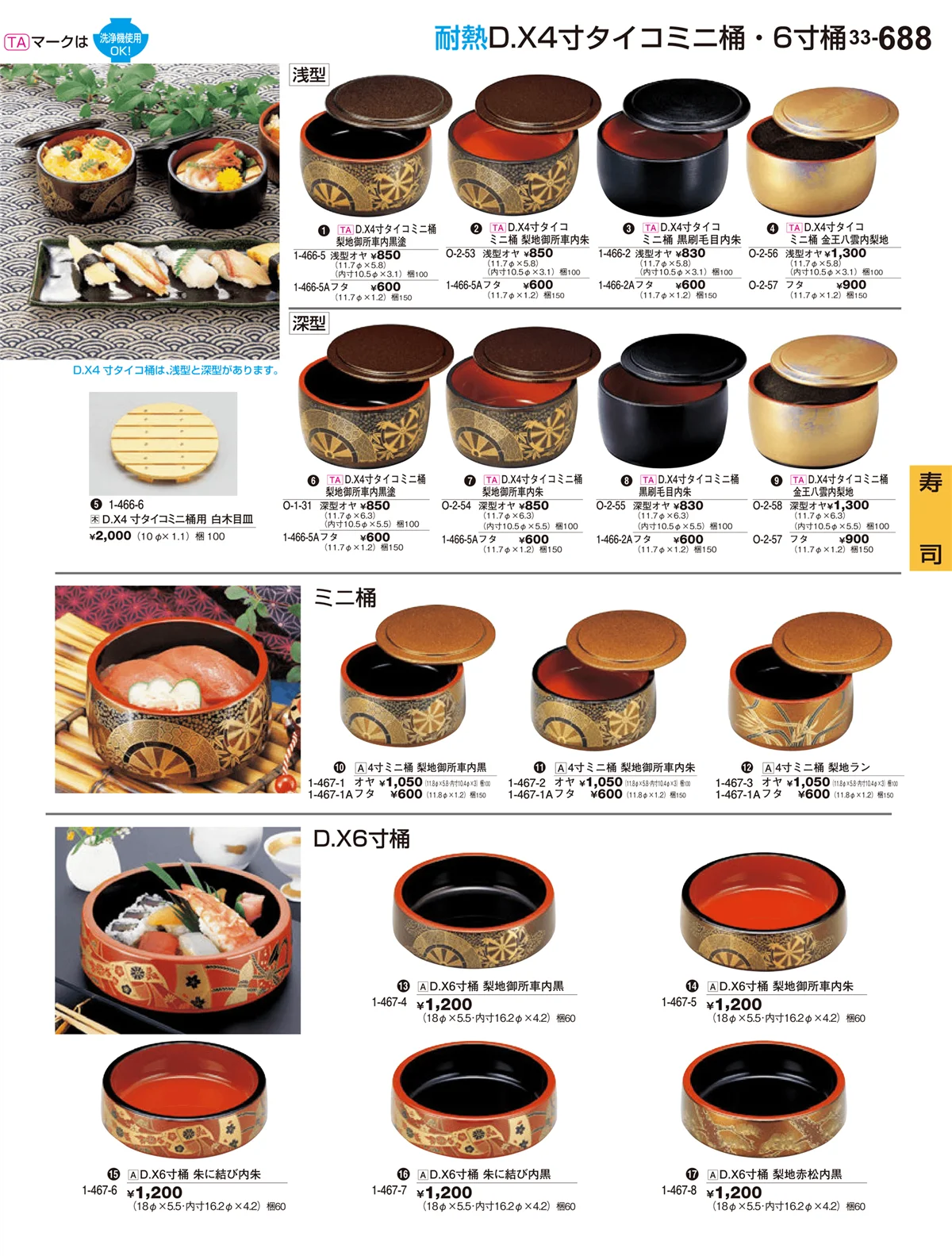 割烹漆器vol.33・ページ番号688・寿司