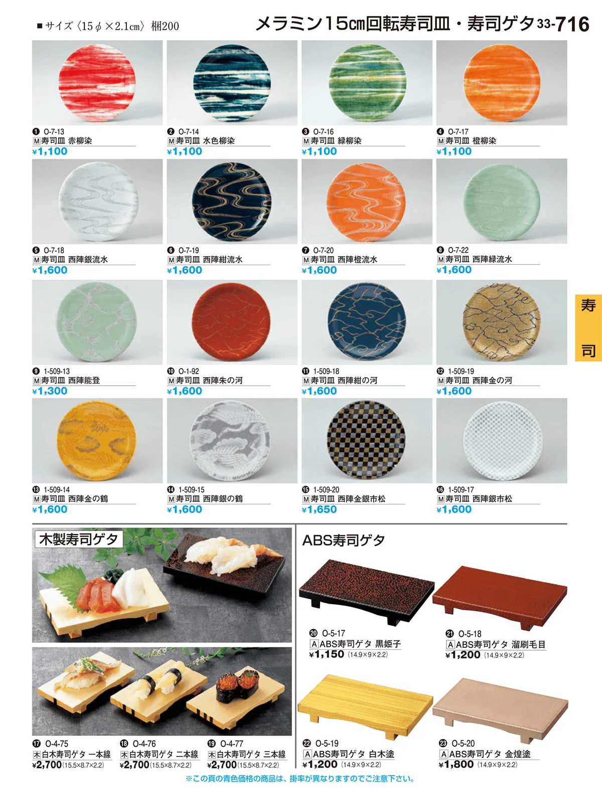 割烹漆器vol.33・ページ番号716・寿司