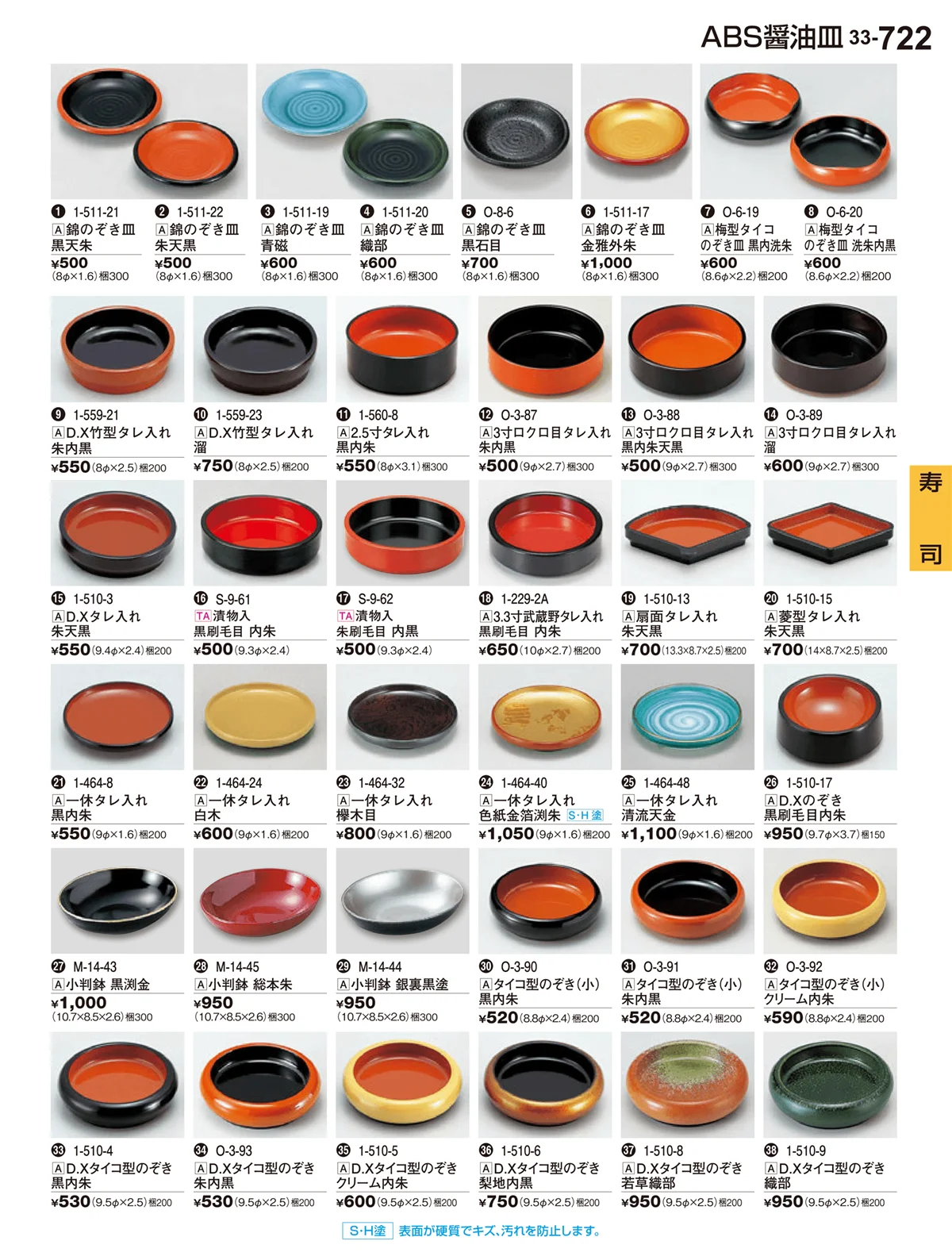 割烹漆器vol.33・ページ番号722・寿司