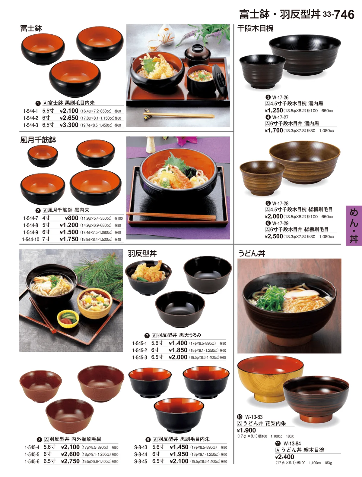 割烹漆器vol.33・ページ番号746・めん・丼