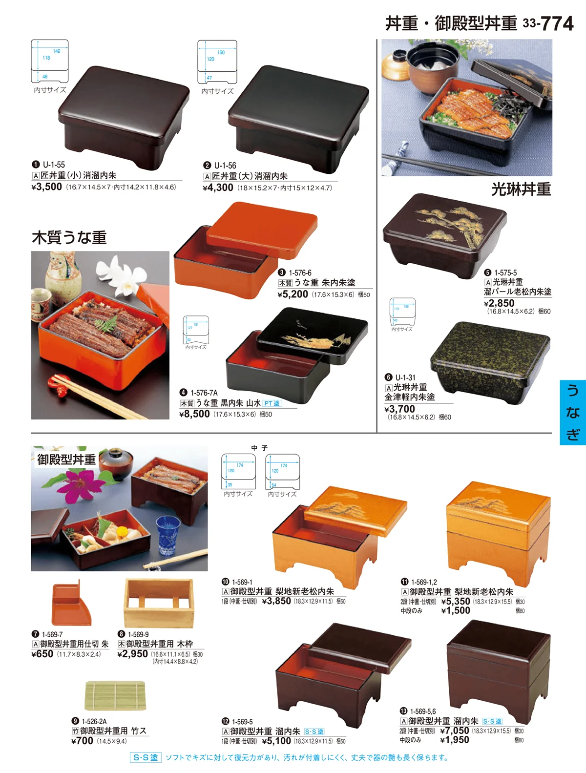 割烹漆器vol.33・ページ番号774・うなぎ
