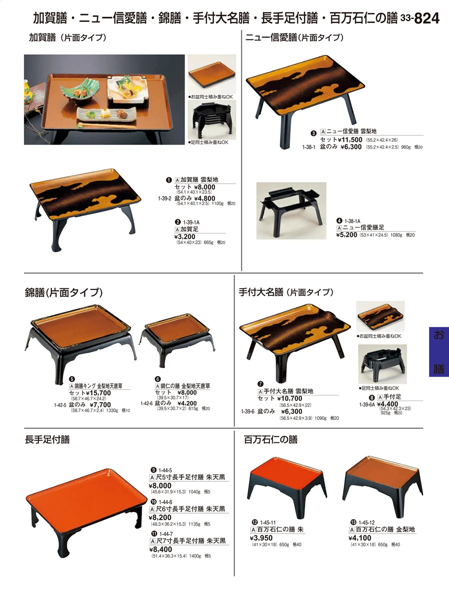 お膳 ページ824
