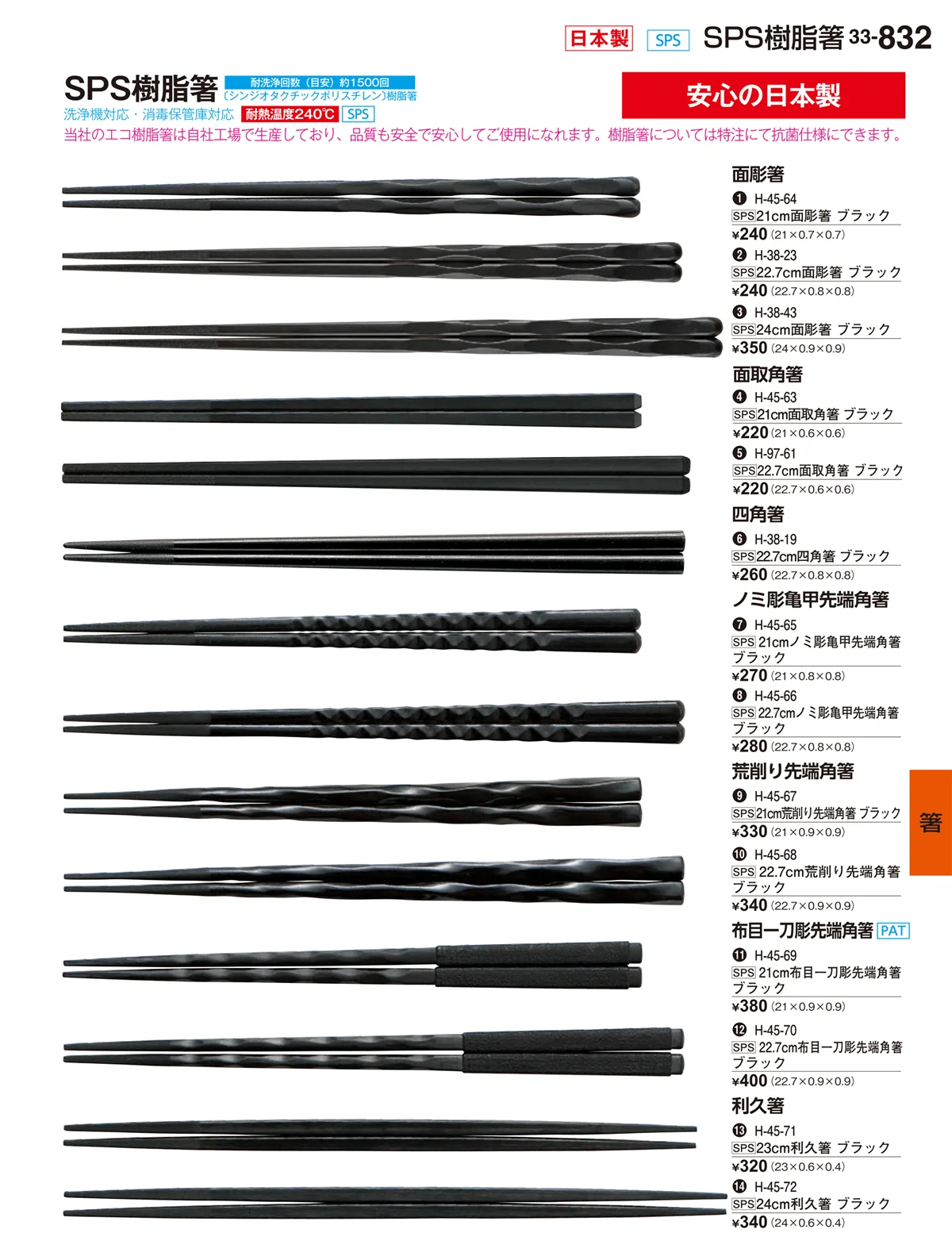 割烹漆器vol.33・ページ番号832・箸