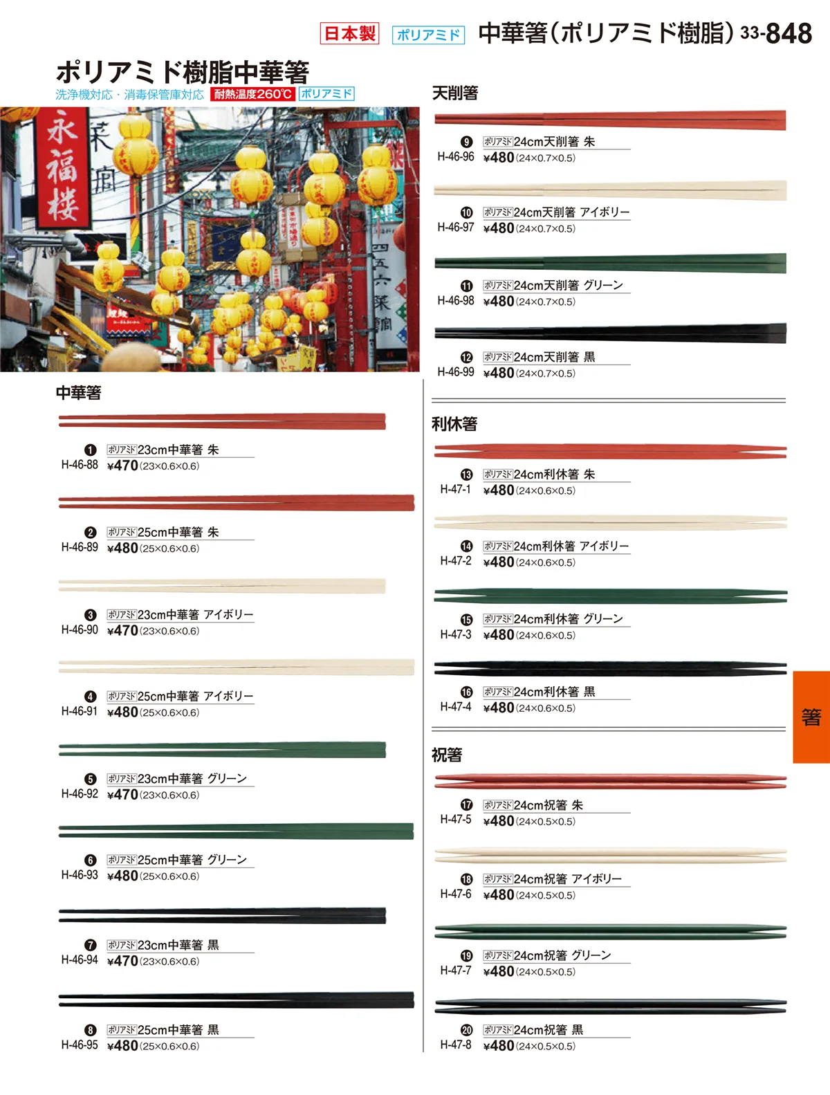 割烹漆器vol.33・ページ番号848・箸