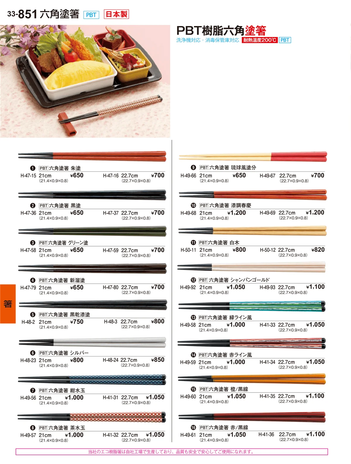 割烹漆器vol.33・ページ番号851・箸