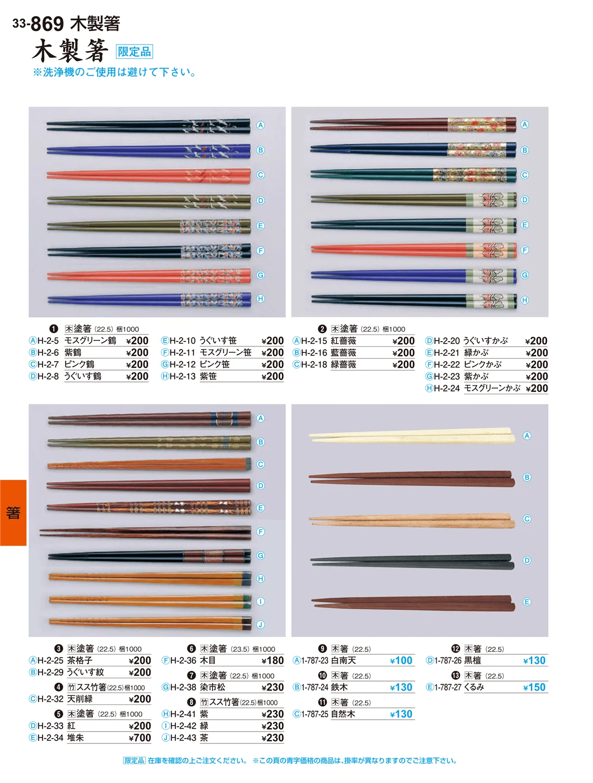 割烹漆器vol.33・ページ番号869・箸
